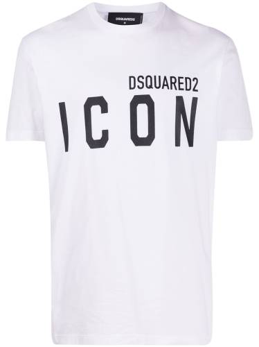 Icon-print crew-neck T-shirt